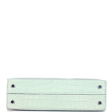 Hermes Kelly Sellier 20 Vert Peppermint Matte Alligator Palladium Hardware