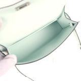 Hermes Kelly Sellier 20 Vert Peppermint Matte Alligator Palladium Hardware