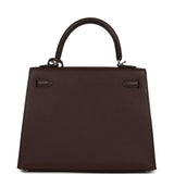 Hermes Kelly Sellier 25 Casaque Etoilee Rouge Sellier Epsom, Black Tadelakt, Rose Darling Chevre Mysore Palladium Hardware