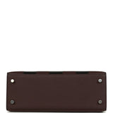 Hermes Kelly Sellier 25 Casaque Etoilee Rouge Sellier Epsom, Black Tadelakt, Rose Darling Chevre Mysore Palladium Hardware