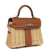 Hermes Mini Picnic Kelly 20 Gold Swift Palladium Hardware