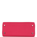 Hermes Kelly Retourne 25 Rose Mexico Togo Palladium Hardware