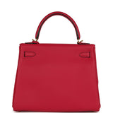 Hermes Kelly Retourne 25 Framboise Togo Gold Hardware