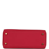 Hermes Kelly Retourne 25 Framboise Togo Gold Hardware