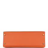 Pre-owned Hermes Kelly Sellier 35 Mango Epsom Gold Hardware