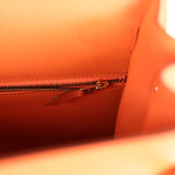 Pre-owned Hermes Kelly Sellier 35 Mango Epsom Gold Hardware
