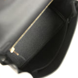 Pre-owned Hermes Kelly Retourne 25 Black Togo Gold Hardware - Thumbnail View 8