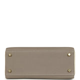 Hermes Special Order (HSS) Kelly Retourne 25 Beton and Etoupe Togo Brushed Gold Hardware