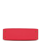 Hermes Kelly Sellier 20 Rose Extreme Epsom Gold Hardware