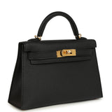 Hermes Kelly Sellier 20 Black Epsom Gold Hardware - Thumbnail View 2