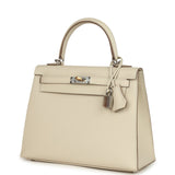 Hermes Kelly Sellier 25 Craie Epsom Electrum Hardware