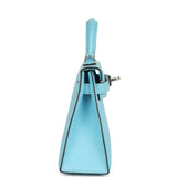 Hermes Kelly Sellier 20 Celeste Epsom Palladium Hardware