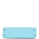 Hermes Kelly Sellier 20 Celeste Epsom Palladium Hardware