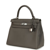 Hermes Kelly Retourne 28 Etain Togo Palladium Hardware