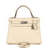 Hermes Kelly Retourne 28 Nata Clemence Palladium Hardware