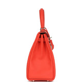 Hermes Kelly Retourne 25 Orange Field Swift Palladium Hardware - Thumbnail View 3