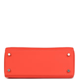 Hermes Kelly Retourne 25 Orange Field Swift Palladium Hardware - Thumbnail View 6