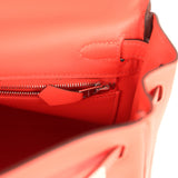 Hermes Kelly Retourne 25 Orange Field Swift Palladium Hardware - Thumbnail View 9