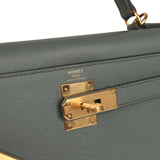 Pre-owned Hermes Kelly Sellier 28 Vert Amande Epsom Gold Hardware - Thumbnail View 7