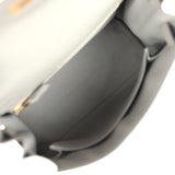 Pre-owned Hermes Kelly Retourne 25 Gris Meyer Togo Gold Hardware