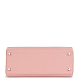 Hermes Kelly Retourne 28 Rose Sakura Clemence Palladium Hardware