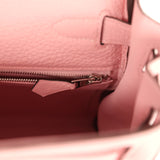Hermes Kelly Retourne 28 Rose Sakura Clemence Palladium Hardware