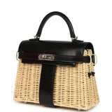 Hermes Mini Picnic Kelly 20 Black Box Palladium Hardware