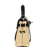 Hermes Mini Picnic Kelly 20 Black Box Palladium Hardware