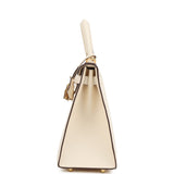 Pre-owned Hermes Kelly Sellier 28 Nata Epsom Gold Hardware - Thumbnail View 3