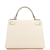 Pre-owned Hermes Kelly Sellier 28 Nata Epsom Gold Hardware - Thumbnail View 4