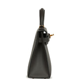 Hermes Kelly Sellier 20 Graphite Madame Gold Hardware