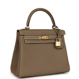Hermes Kelly Retourne 25 Etoupe Togo Gold Hardware - Thumbnail View 2