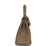 Hermes Kelly Retourne 25 Etoupe Togo Gold Hardware - Thumbnail View 4