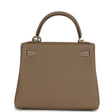 Hermes Kelly Retourne 25 Etoupe Togo Gold Hardware - Thumbnail View 5