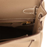 Hermes Kelly Retourne 25 Etoupe Togo Gold Hardware - Thumbnail View 9