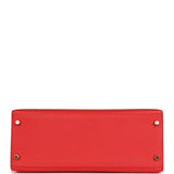 Pre-owned Hermes Kelly Sellier 28 Rouge Tomate Epsom Gold Hardware