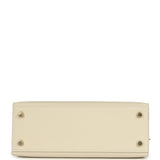 Hermes Kelly Sellier 25 Craie Epsom Gold Hardware