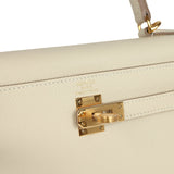 Hermes Kelly Sellier 25 Craie Epsom Gold Hardware