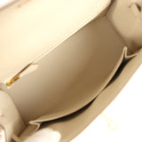 Hermes Kelly Sellier 25 Craie Epsom Gold Hardware