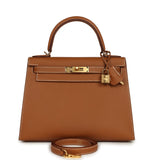 Hermes Kelly Sellier 28 Gold Epsom Gold Hardware - Thumbnail View 1