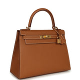 Hermes Kelly Sellier 28 Gold Epsom Gold Hardware - Thumbnail View 2