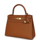 Hermes Kelly Sellier 28 Gold Epsom Gold Hardware - Thumbnail View 5