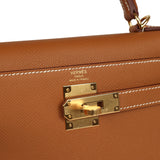 Hermes Kelly Sellier 28 Gold Epsom Gold Hardware - Thumbnail View 7