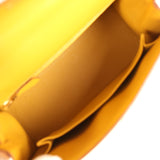 Pre-owned Hermes Kelly Sellier 25 Jaune Ambre Epsom Gold Hardware