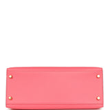 Pre-owned Hermes Kelly Sellier 28 Rose Lipstick Epsom Gold Hardware - Thumbnail View 6
