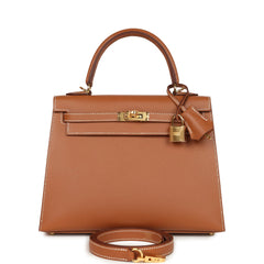 Hermes Kelly Sellier 25 Gold Madame Gold Hardware