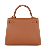 Hermes Kelly Sellier 25 Gold Madame Gold Hardware