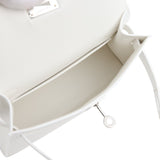Hermes Kelly Sellier 20 New White Epsom Palladium Hardware Payment 1 for JJ only