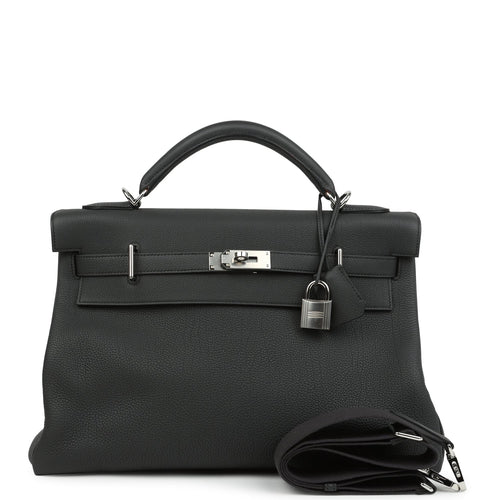 Hermes Kelly 42 Maxi Plomb Togo Palladium Hardware