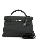 Hermes Kelly 42 Maxi Plomb Togo Palladium Hardware